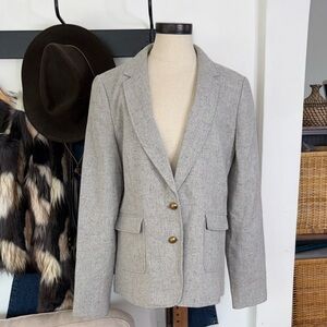 Banana Republic Gray Blazer wool blend